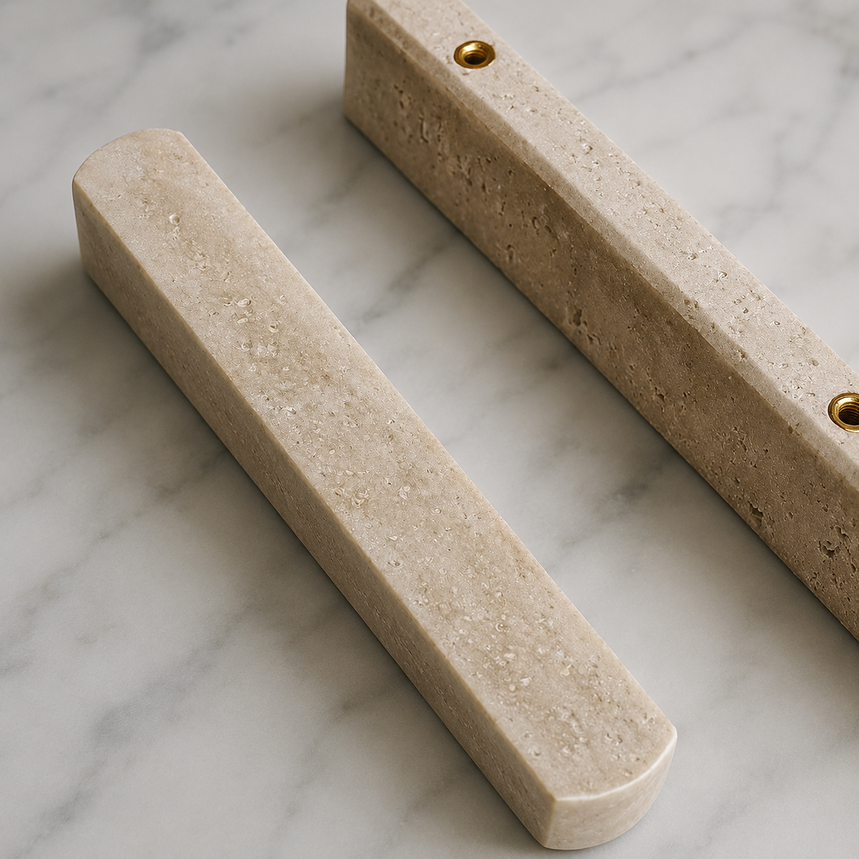Capsla Travertine Stone Cabinet Handles