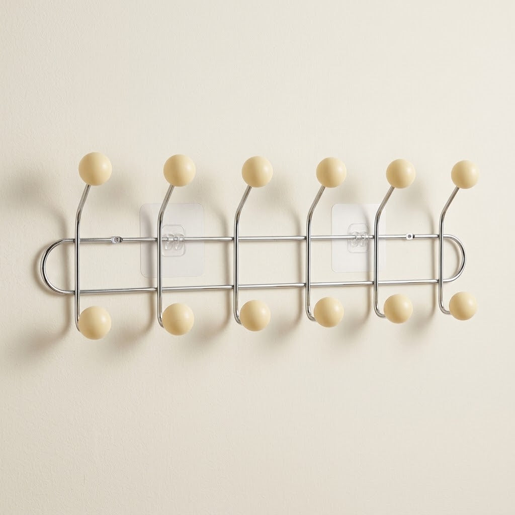 Hoxly Self Adhesive Multi Hook Coat Rack