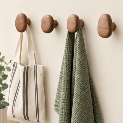 Zorvun Scandi Solid Wood Wall Hook