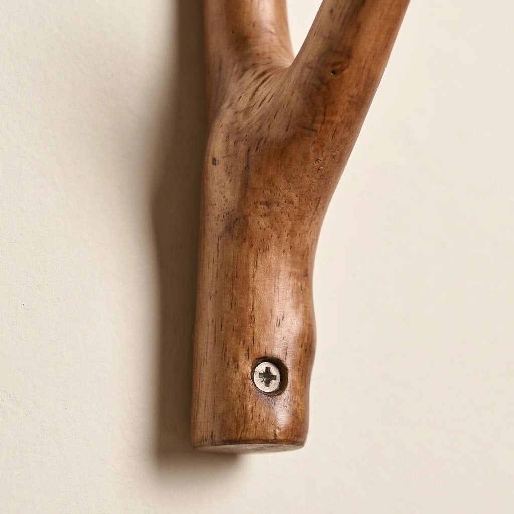 Kulyz Solid Wood Branch Design Wall Hook