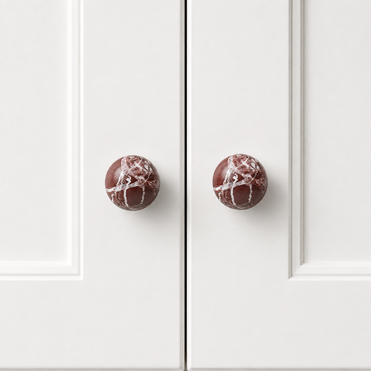 Knobia Round Natural Stone Cabinet Knobs