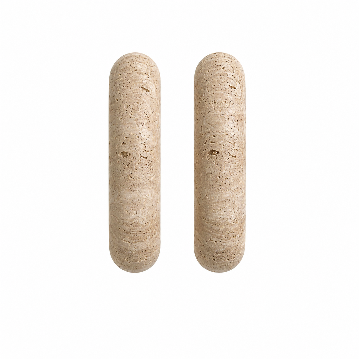 Curvra Wabi Sabi Travertine Cabinet Handles
