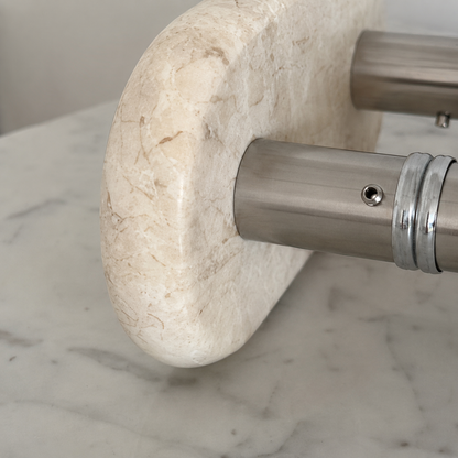 Vandor Natural Marble Glass Door Handles