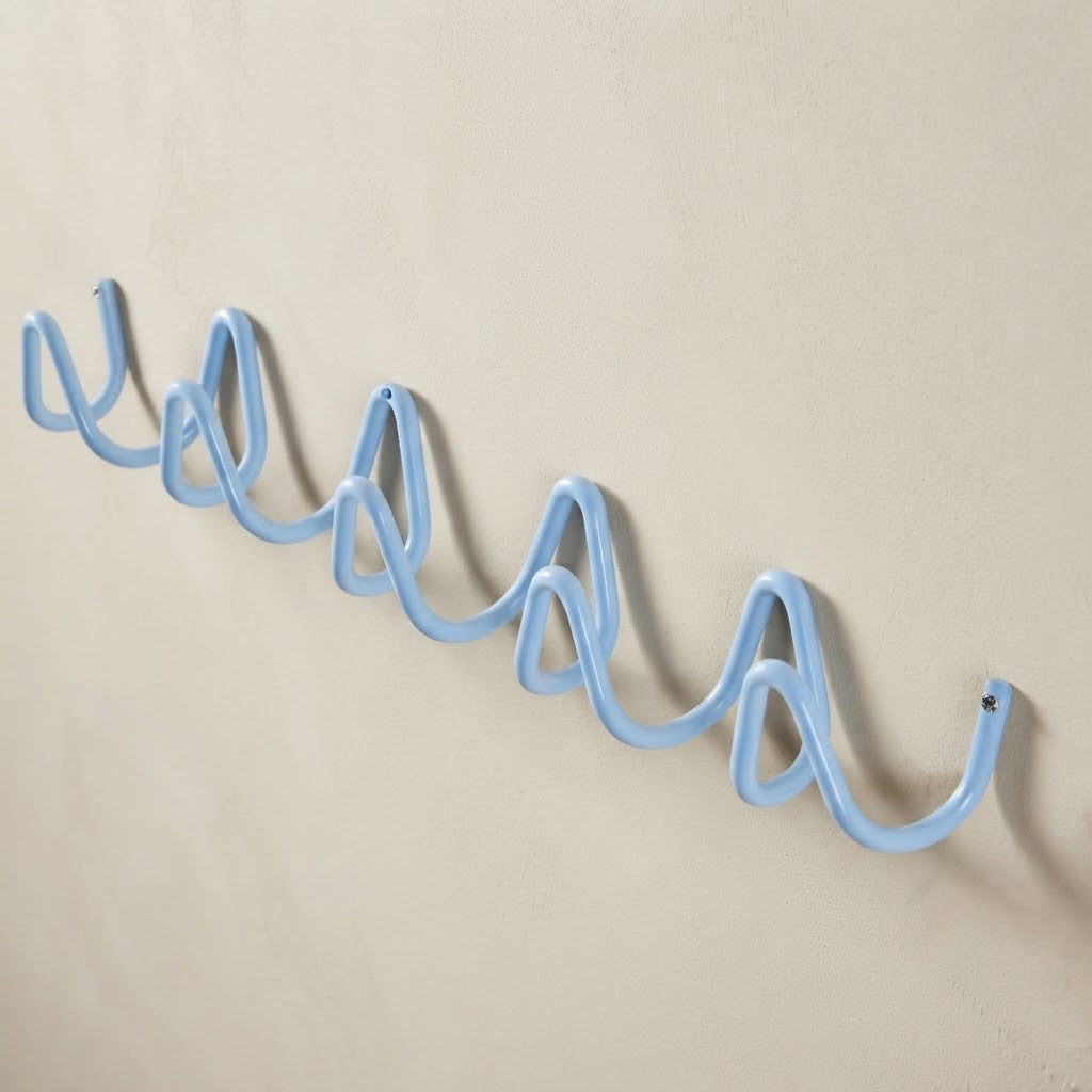 Zenor Metal Modern Wavy Hook Rail