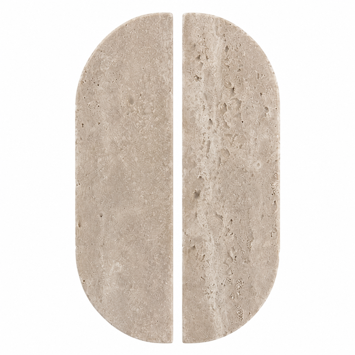 Orbira Natural Travertine Stone Cabinet Handles