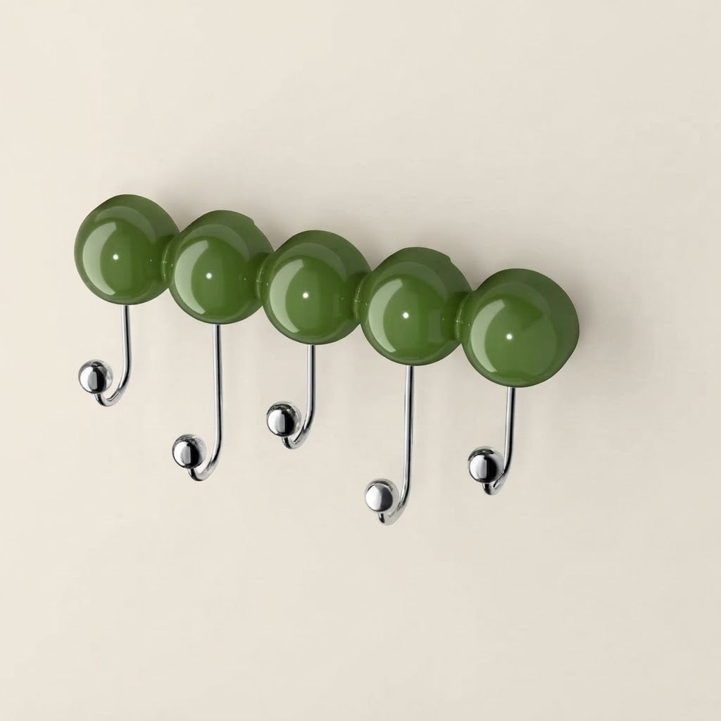 Zireno Mid-Century Suction Cup Coat Rail