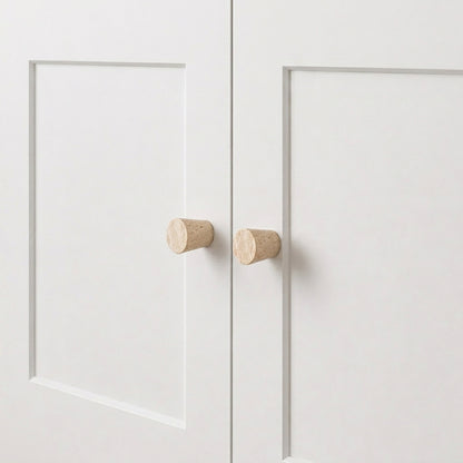 Valura Wabi Sabi Travertine Stone Cabinet Knobs