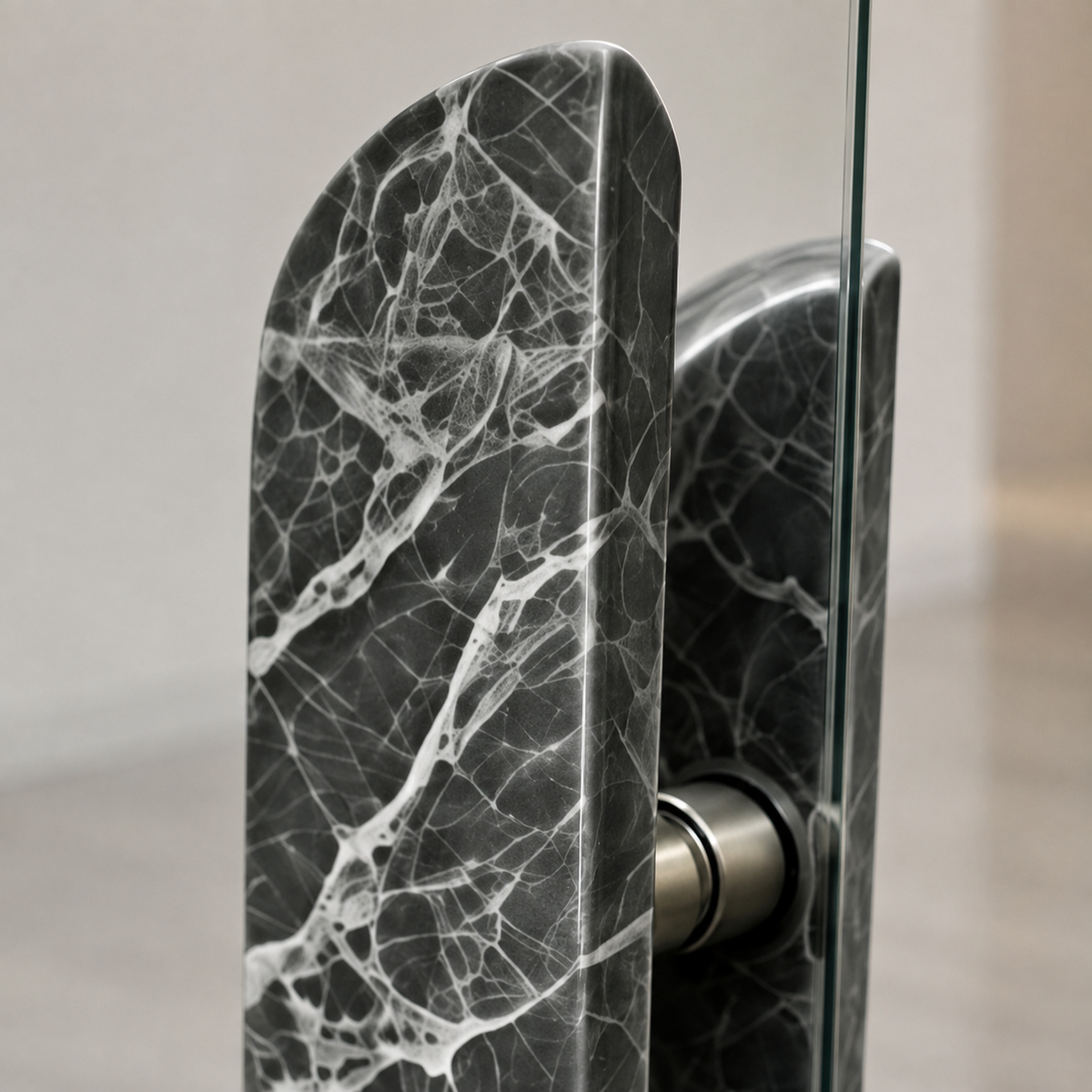 Curvax Natural Stone Glass Door Handles