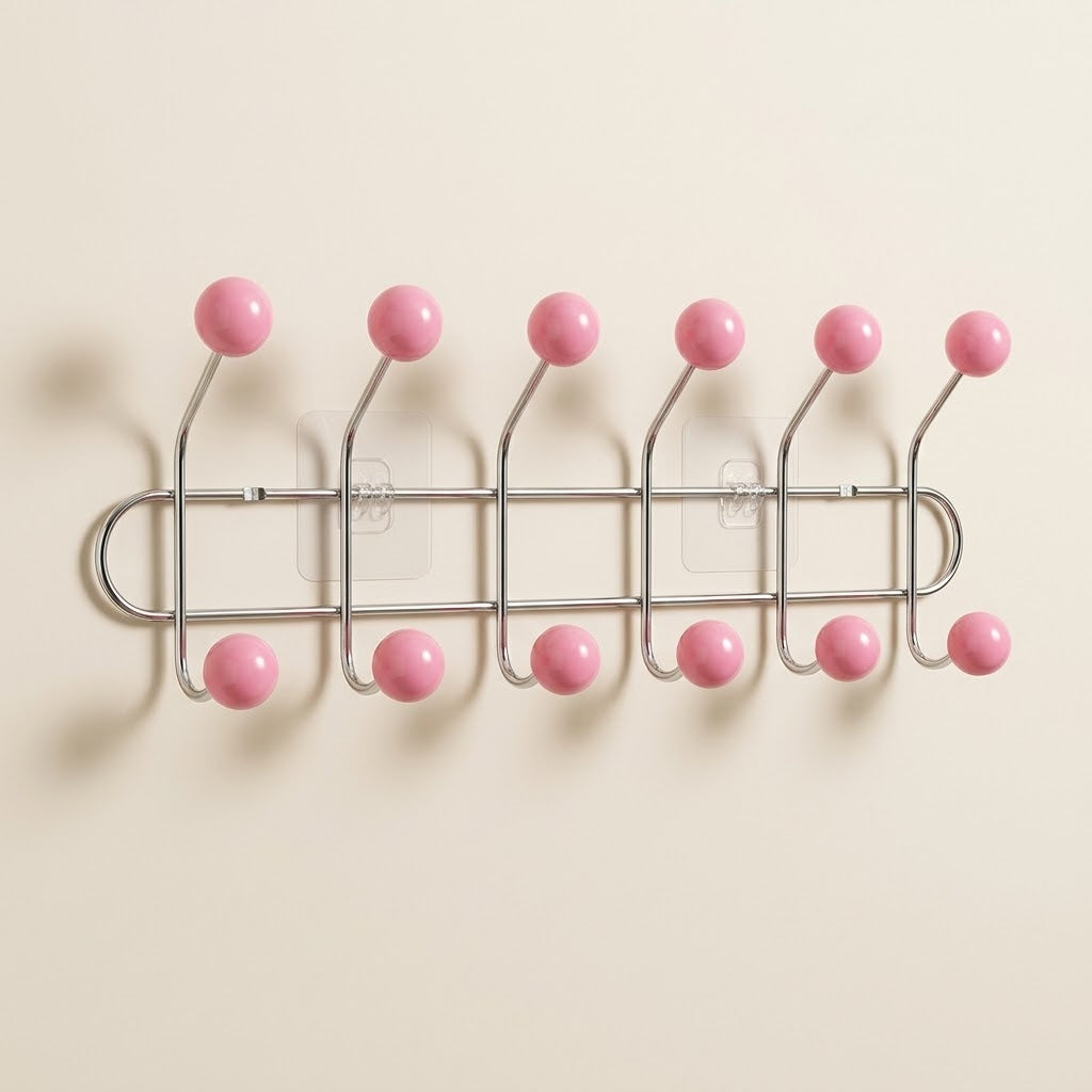 Hoxly Self Adhesive Multi Hook Coat Rack