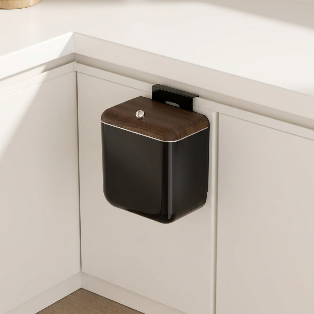Tring Walnut Effect Hanging Cupboard Door Bin