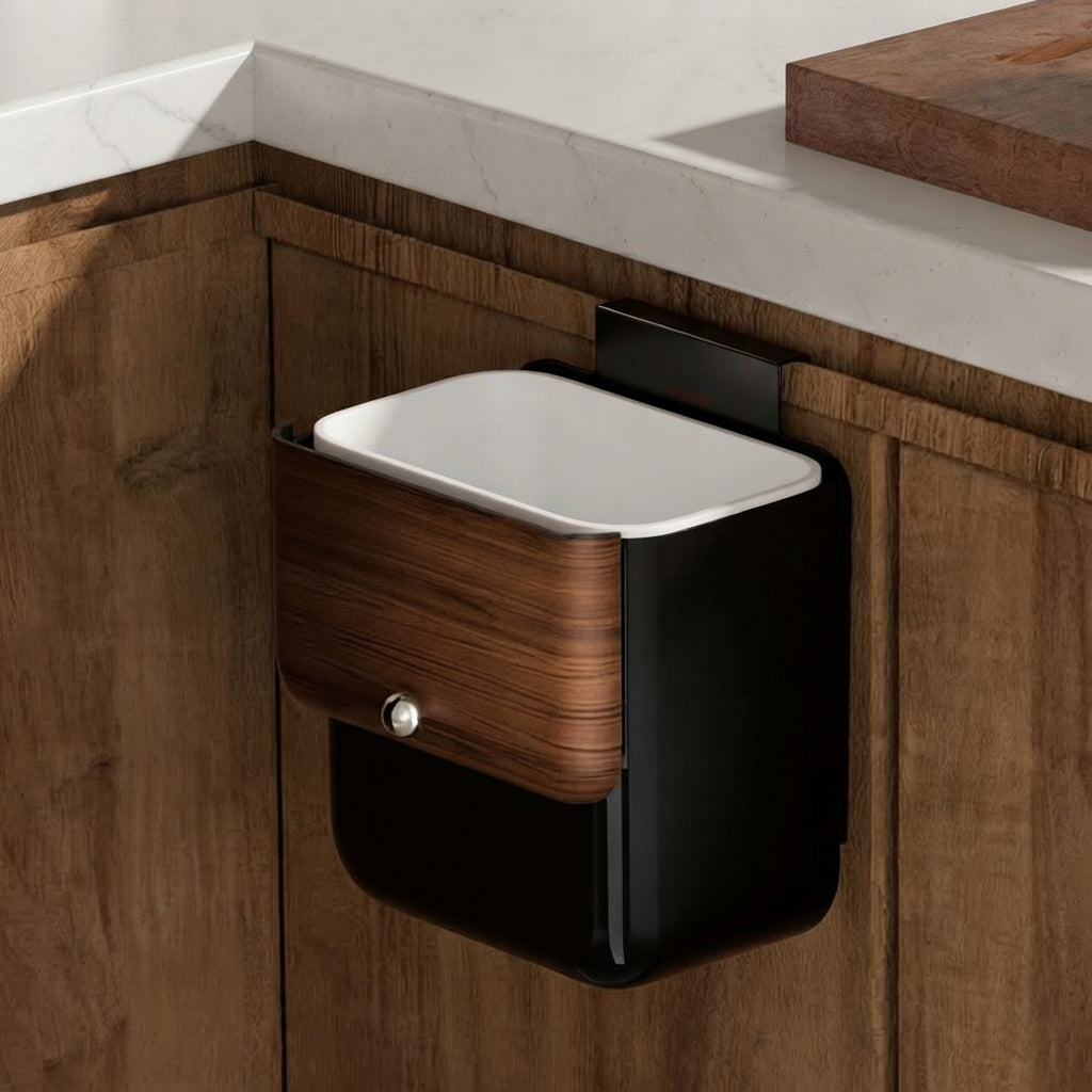 Tring Walnut Effect Hanging Cupboard Door Bin