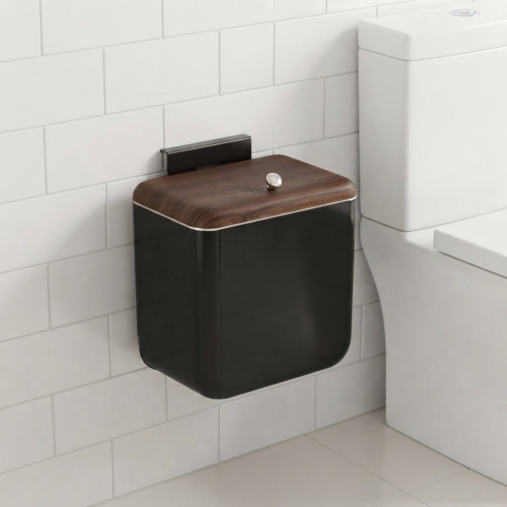 Tring Walnut Effect Hanging Cupboard Door Bin