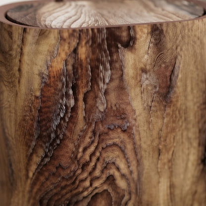 Penge 10L Wood Grain Press Top Bin