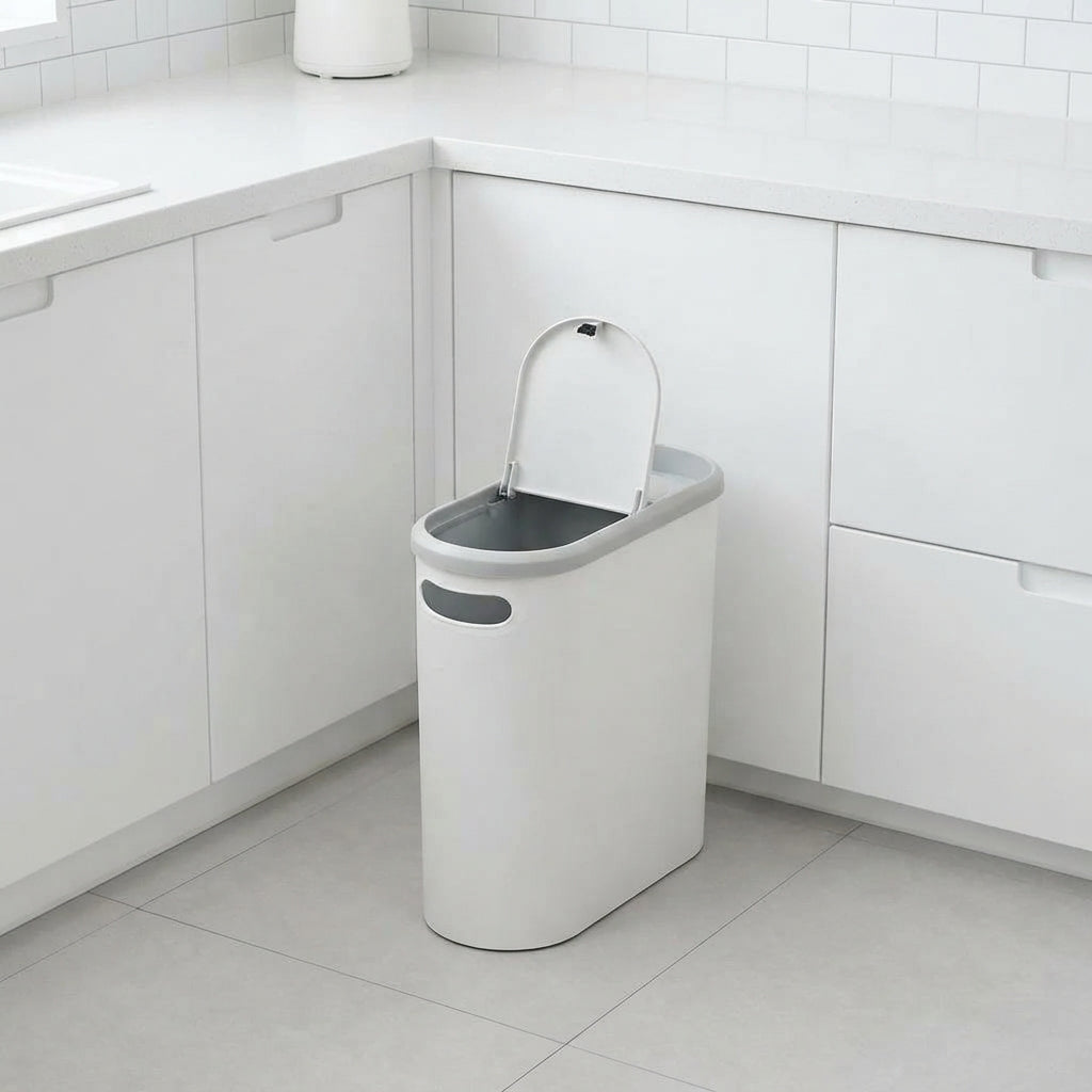 Otley 12L Slim Push Top Bathroom Bin