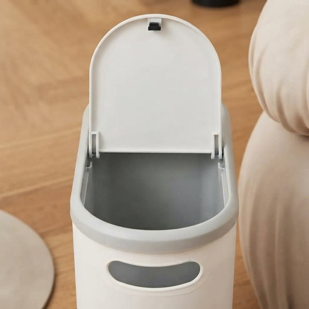 Otley 12L Slim Push Top Bathroom Bin