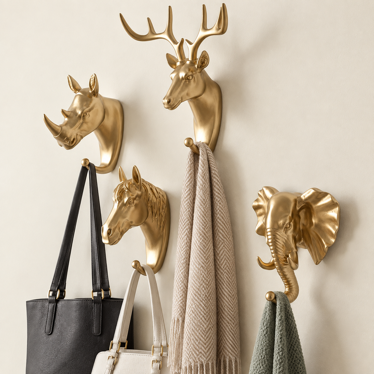 Vuleri Animal Head Decorative Wall Hook