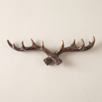 Jovren Vintage Antler Coat Hook Rail