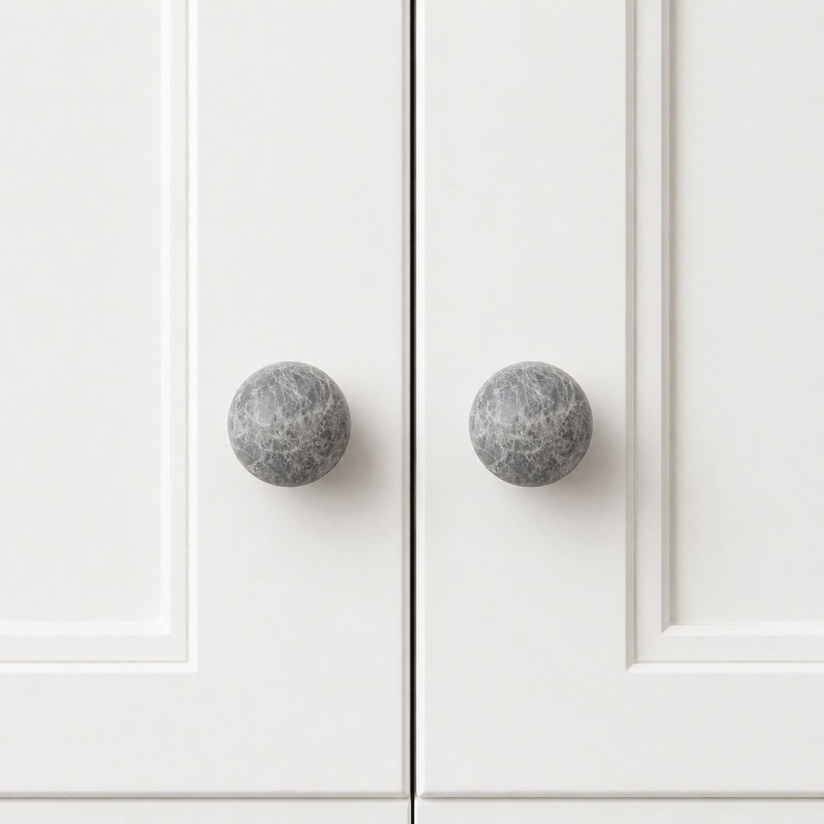Knobia Round Natural Stone Cabinet Knobs