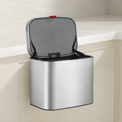 Looe Stainless Steel Wall Mounted Kitchen Bin