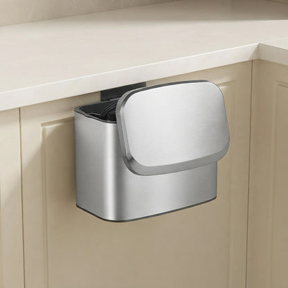 Looe Stainless Steel Wall Mounted Kitchen Bin