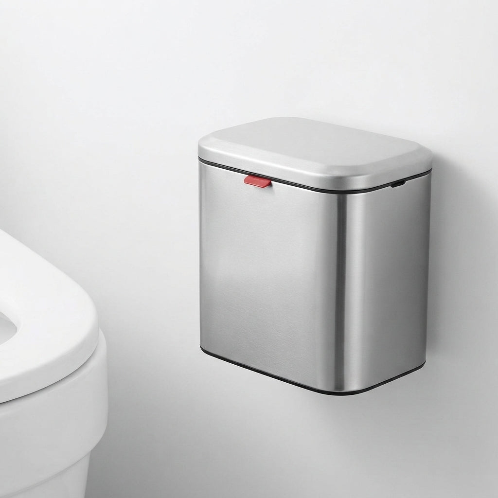 Looe Stainless Steel Wall Mounted Kitchen Bin