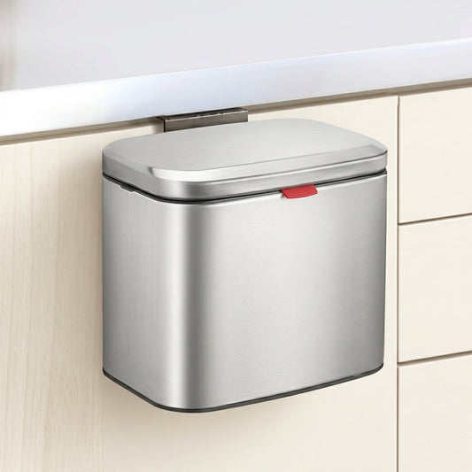 Looe Stainless Steel Wall Mounted Kitchen Bin