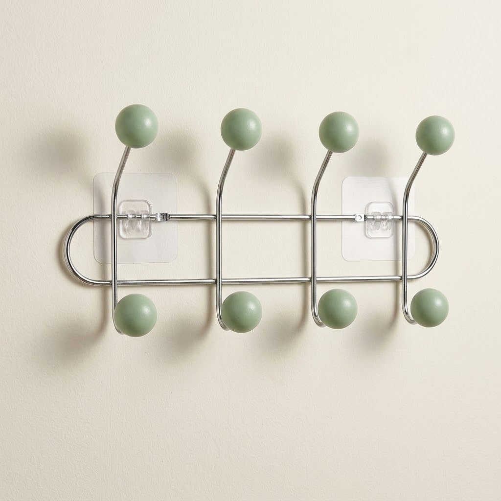 Hoxly Self Adhesive Multi Hook Coat Rack