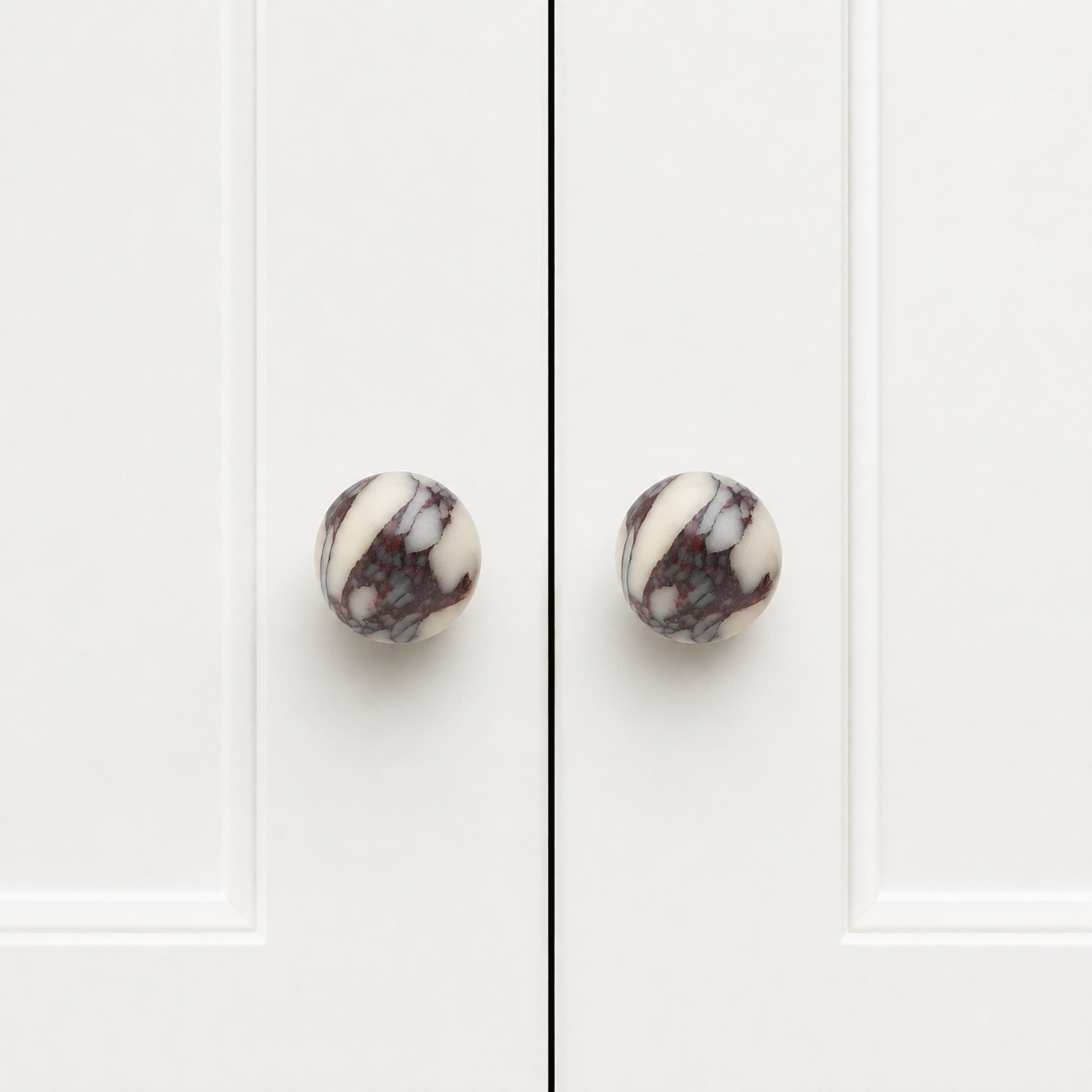 Knobia Round Natural Stone Cabinet Knobs
