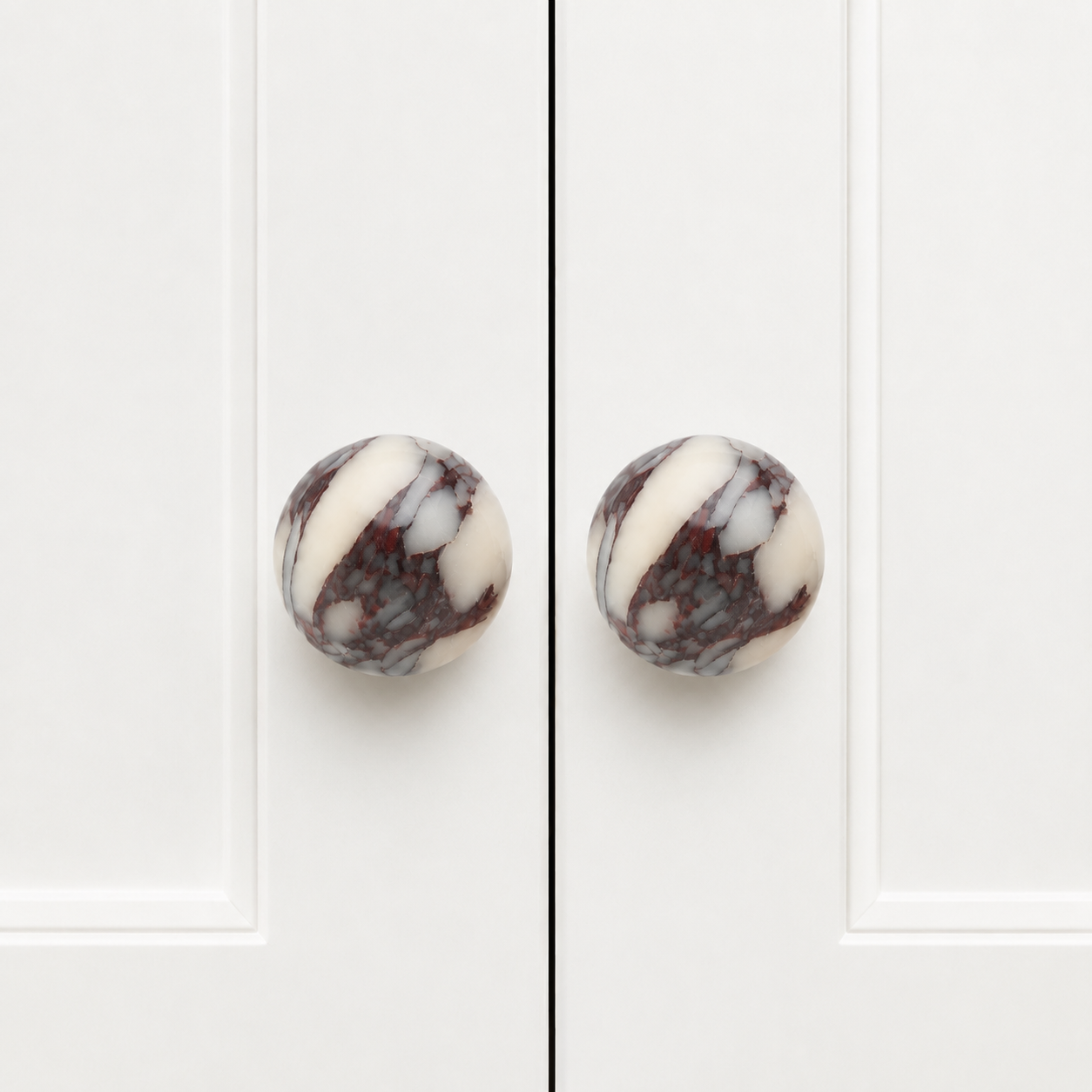 Knobia Round Natural Stone Cabinet Knobs
