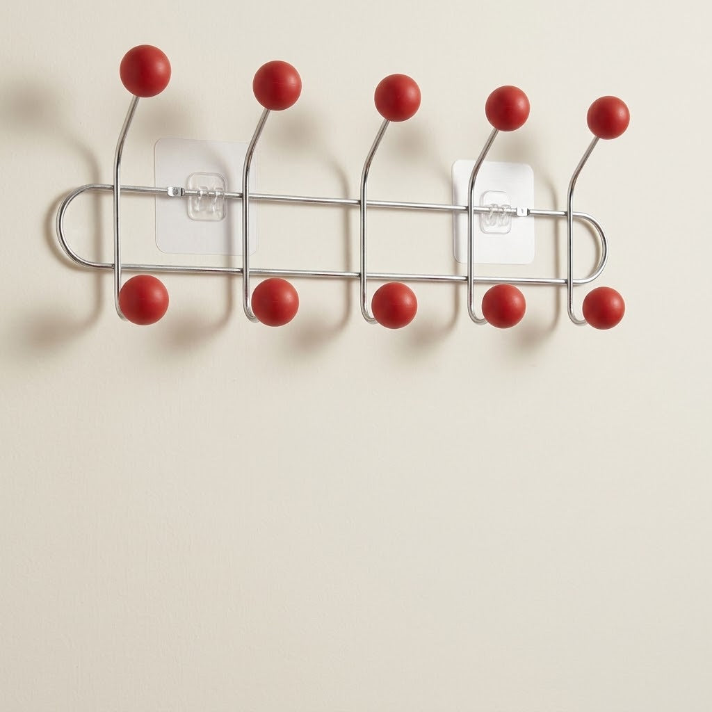 Hoxly Self Adhesive Multi Hook Coat Rack