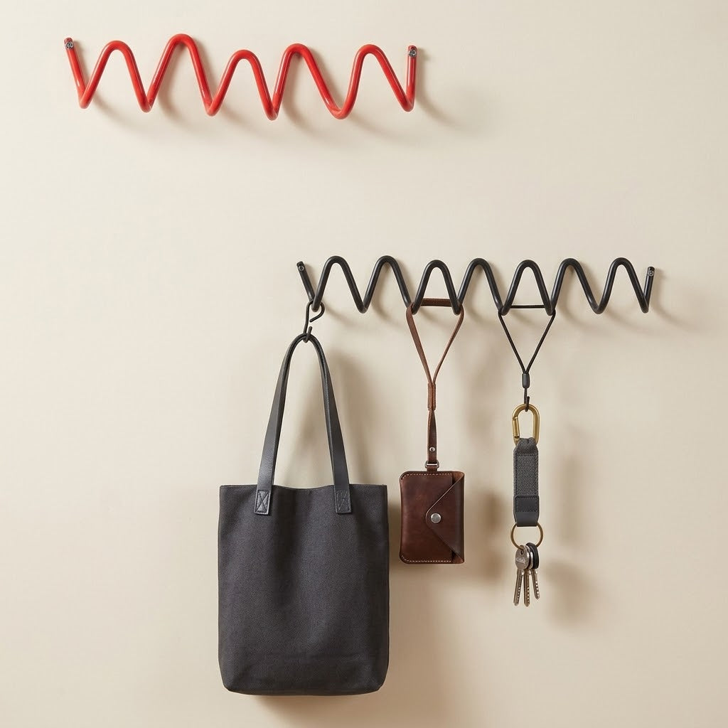 Zenor Metal Modern Wavy Hook Rail