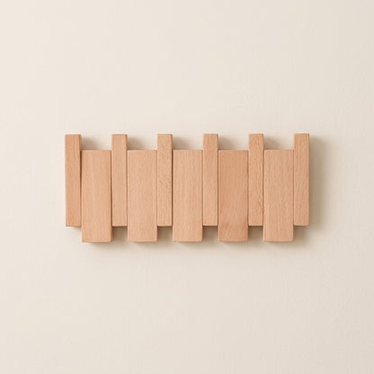 Vornez Solid Wood Flip Down Piano Coat Rack