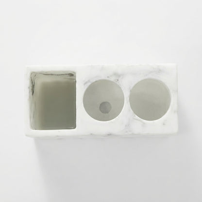 Zavon Marble Effect Resin Toothbrush Holder