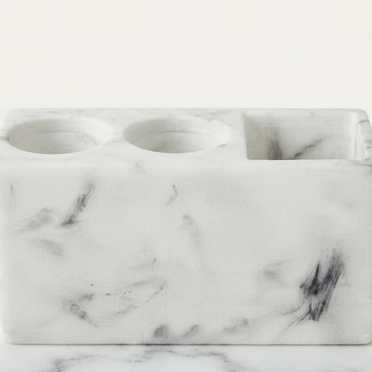 Zavon Marble Effect Resin Toothbrush Holder