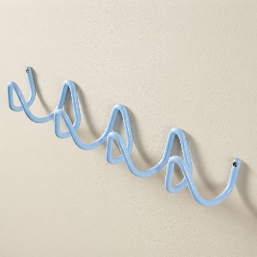 Zenor Metal Modern Wavy Hook Rail