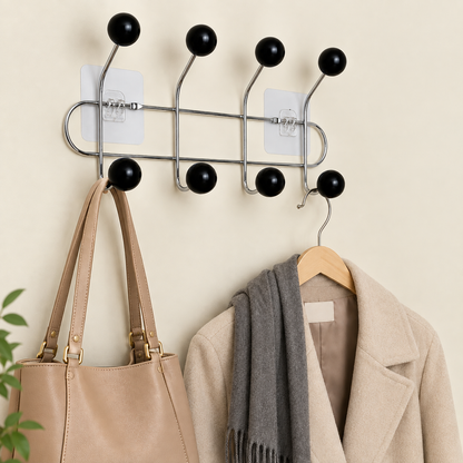Hoxly Self Adhesive Multi Hook Coat Rack