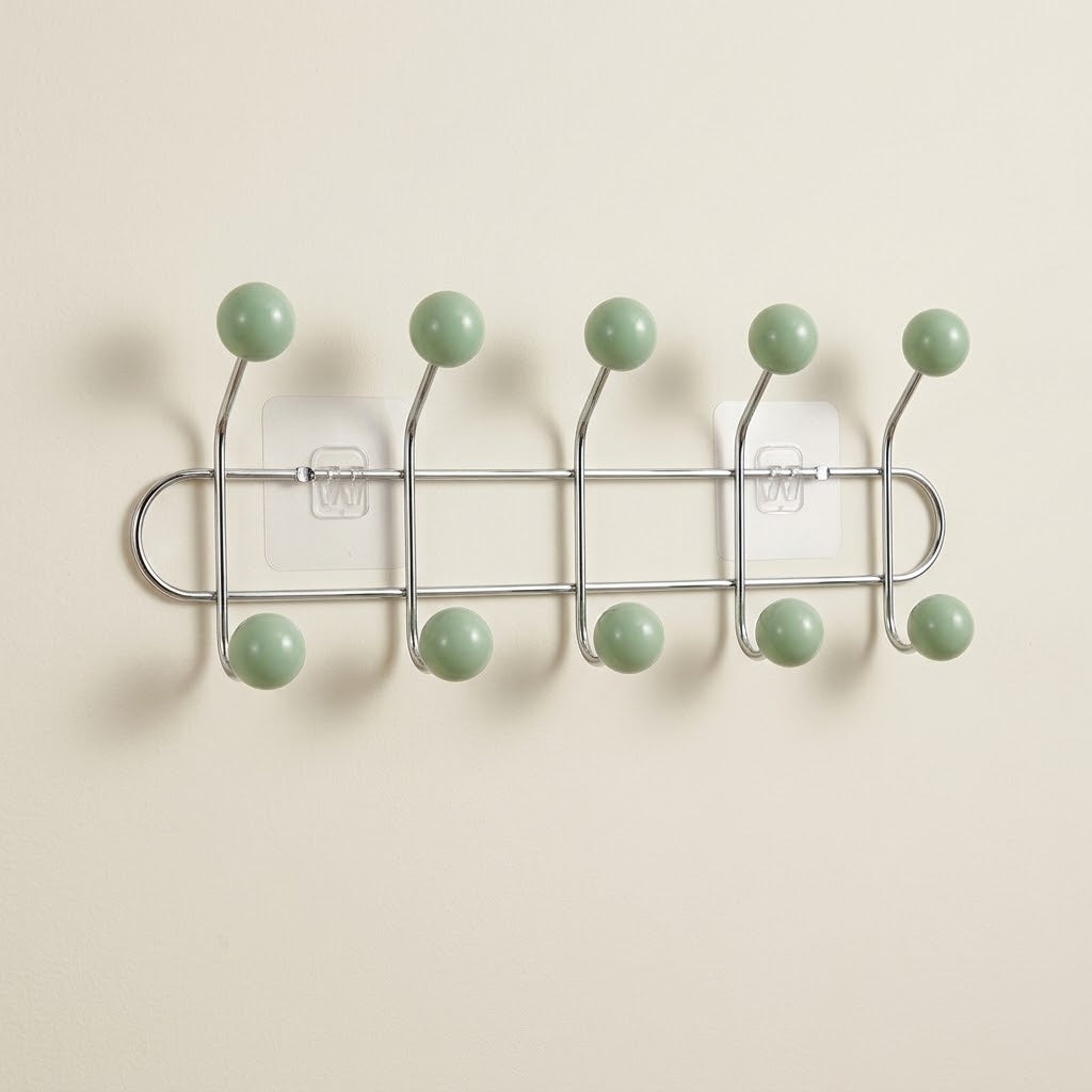 Hoxly Self Adhesive Multi Hook Coat Rack