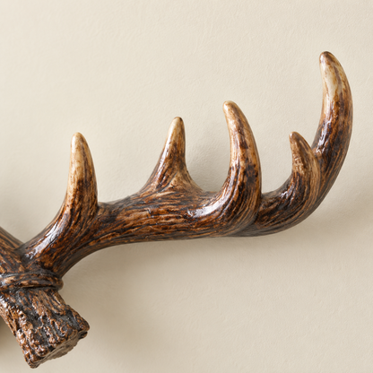 Jovren Vintage Antler Coat Hook Rail