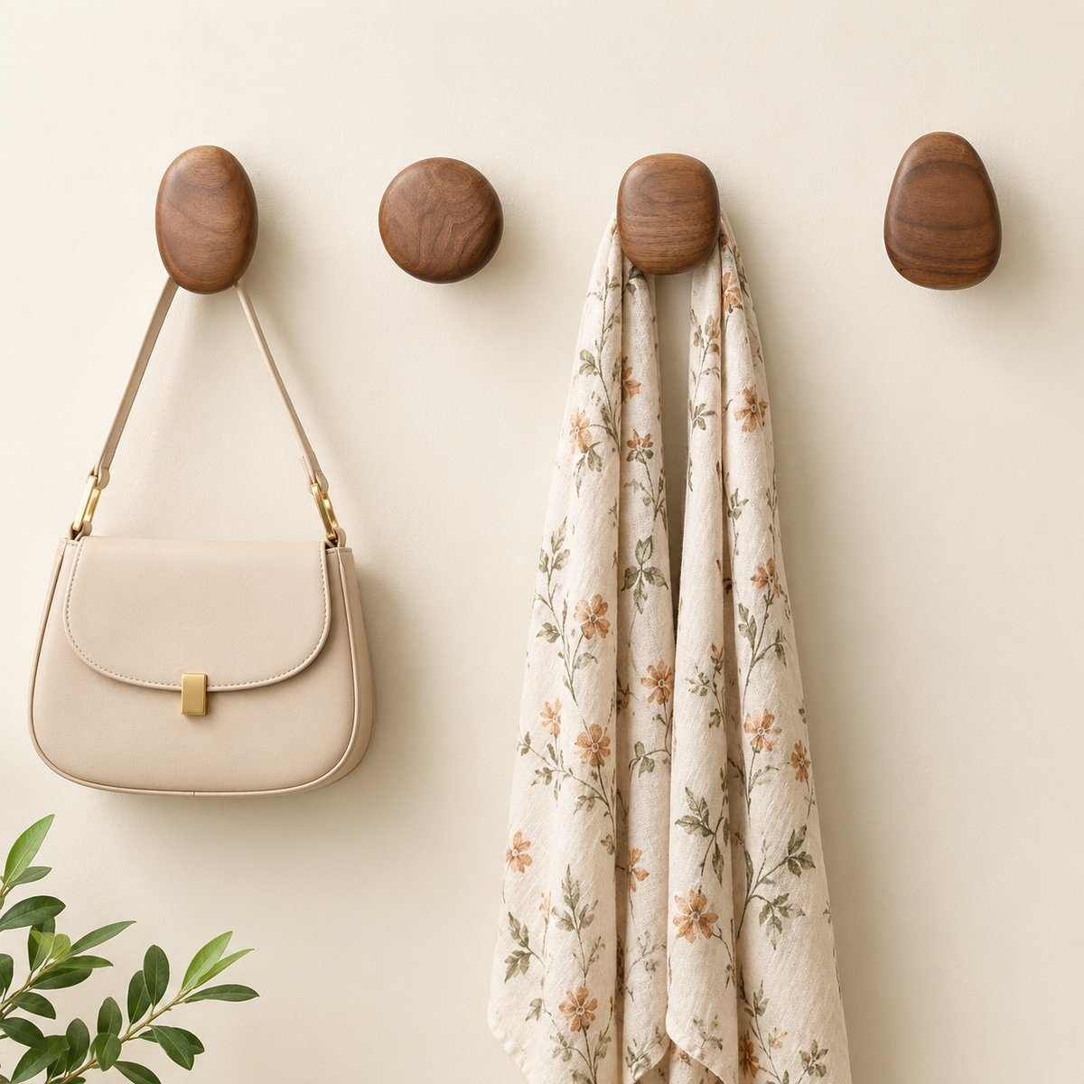 Zorvun Scandi Solid Wood Wall Hook