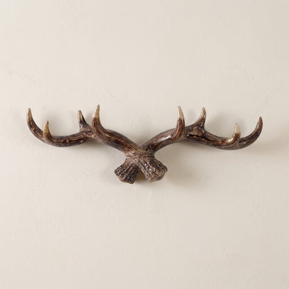 Jovren Vintage Antler Coat Hook Rail