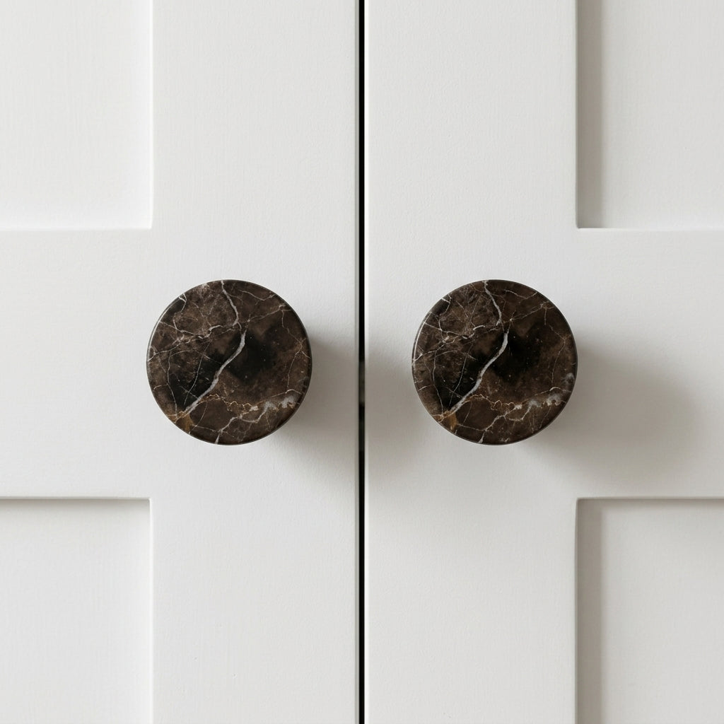 Knova Portoro Marble Modern Cabinet Knobs
