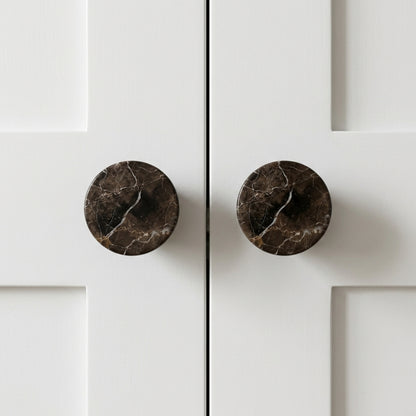 Knova Portoro Marble Modern Cabinet Knobs