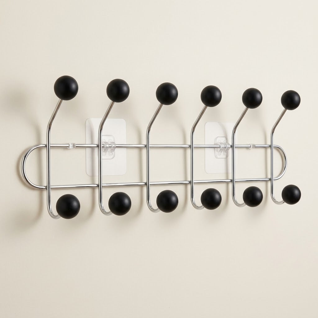 Hoxly Self Adhesive Multi Hook Coat Rack