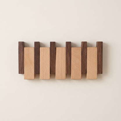 Vornez Solid Wood Flip Down Piano Coat Rack