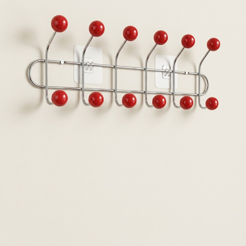 Hoxly Self Adhesive Multi Hook Coat Rack