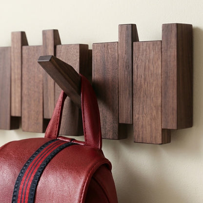 Vornez Solid Wood Flip Down Piano Coat Rack