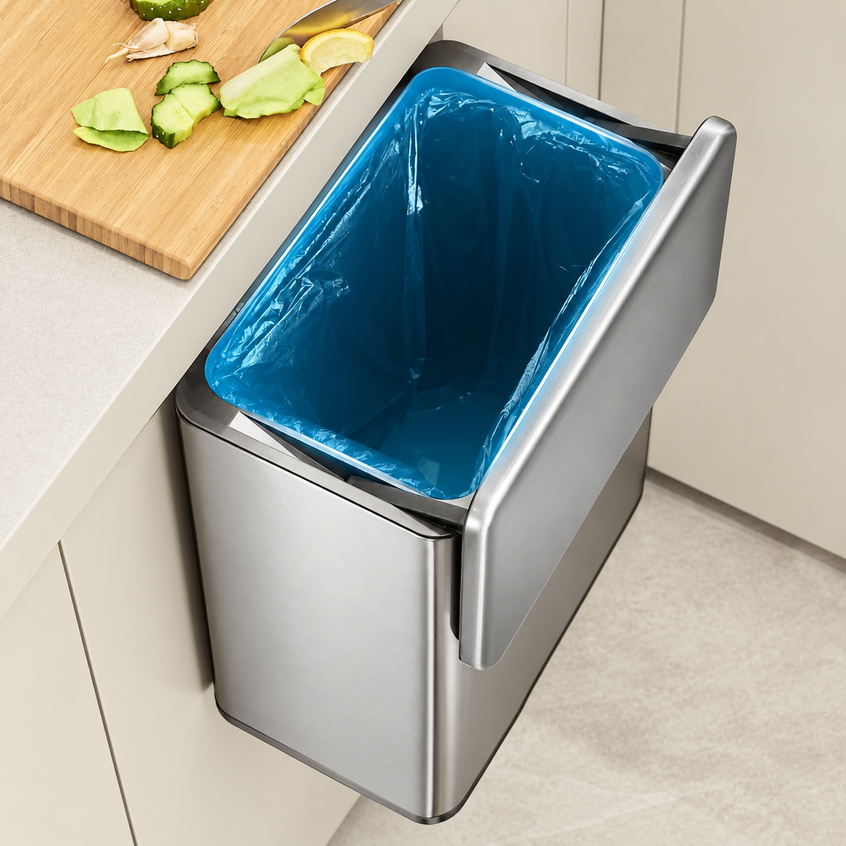 Cheam Stainless Steel Over Cabinet Door Bin