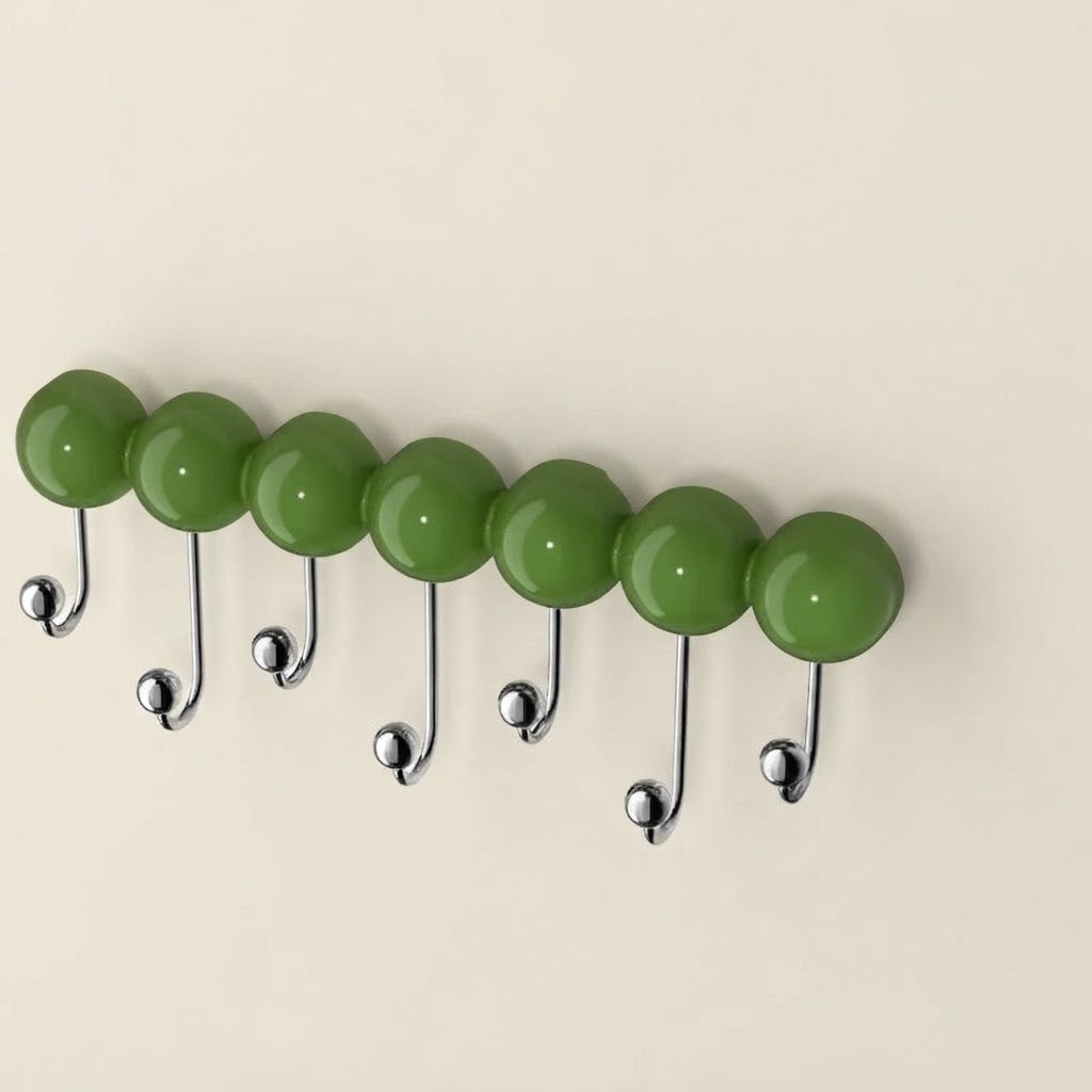 Zireno Mid-Century Suction Cup Coat Rail